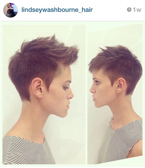 fauxhawk hairstyles|short hair faux hawk female.